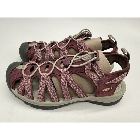 KEEN Women's Whisper Closed Toe Hiking Sandals Rose Brown Peach Pink Size 9 - Picture 5 of 12